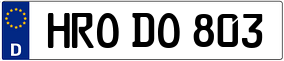 Trailer License Plate